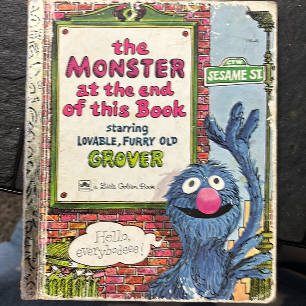 Little Golden Book Monster at the end of this book